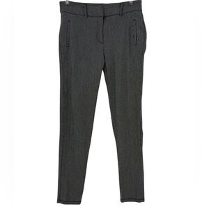 Vintage Shinestar Black & White Micro Check Slim Fit Trousers Treggings Stretch